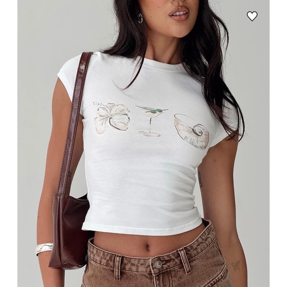 Princess Polly Tops - Princess Polly Odyssey White Crop Top – US Size 8 – NWT